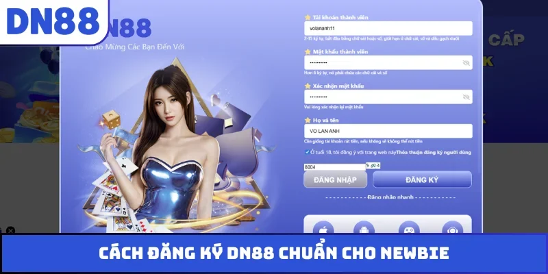 Cách đăng ký DN88 chuẩn cho newbie