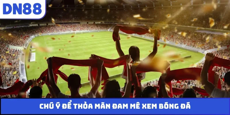 Chú ý để thỏa mãn đam mê xem bóng đá