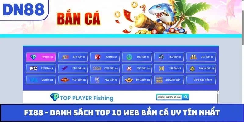 FI88 - Danh sách Top 10 web bắn cá uy tín nhất