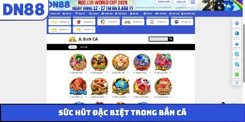 Sức hút đặc biệt trong bắn cá