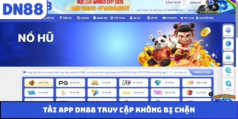Tải app DN88 truy cập không bị chặn