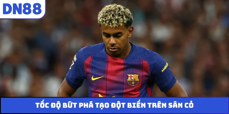 Tốc độ bứt phá tạo đột biến trên sân cỏ